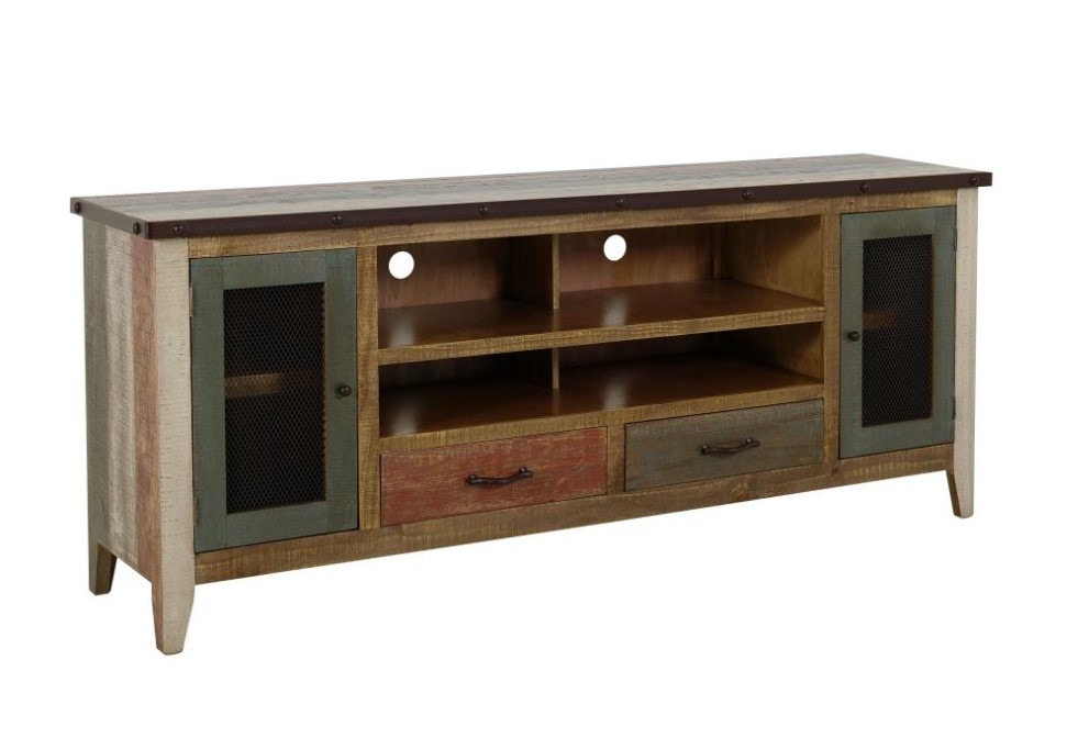 テレビ台 TV Stand Meyer&Cross Mero 68 in. Satin Walnut TV Stand Fits TV's up to 75